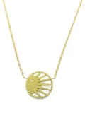 Christian Dior Pre-Owned 2010s 18K yellow gold Rose Celeste diamond necklace