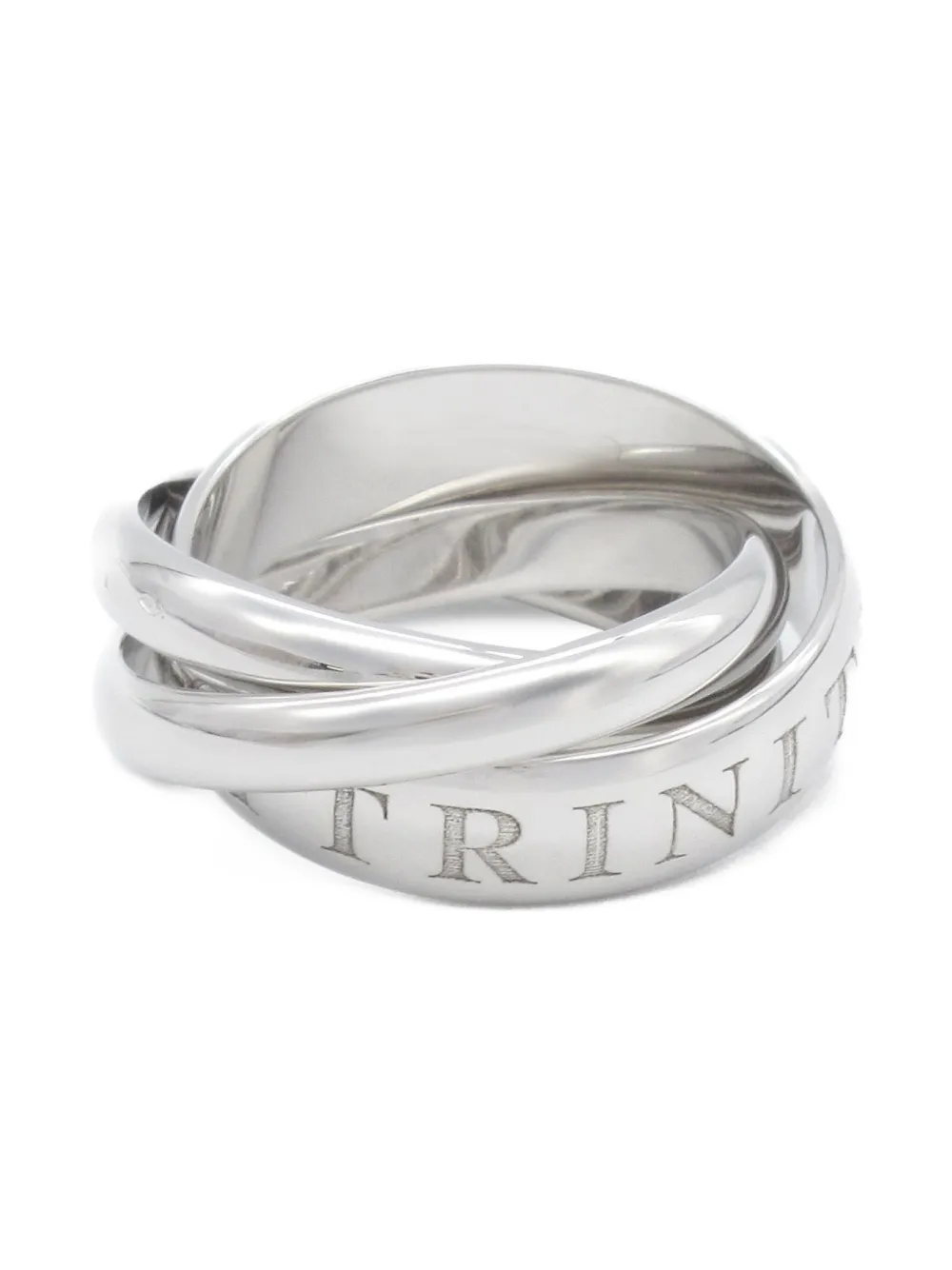 Cartier 2010s 18K white gold Trinity ring - シルバートーン Cartier 2010s 18K white gold Trinity ring - シルバートーン