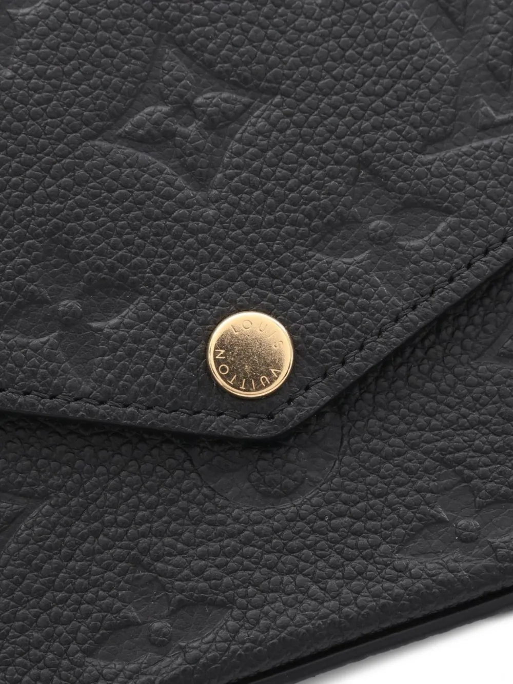 LOUIS VUITTON◇フェリーチェ_モノグラム・アンプラント_NVY/レザー