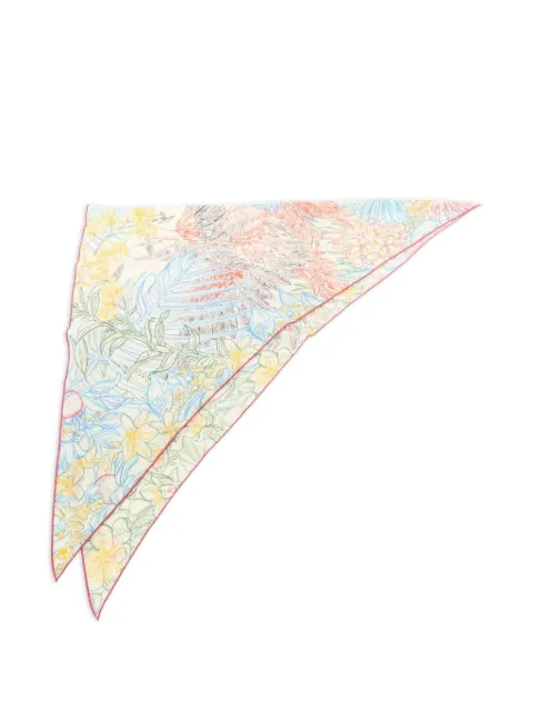 Hermès Pre-Owned 2000s Flamingo Party Coloriage silk scarf