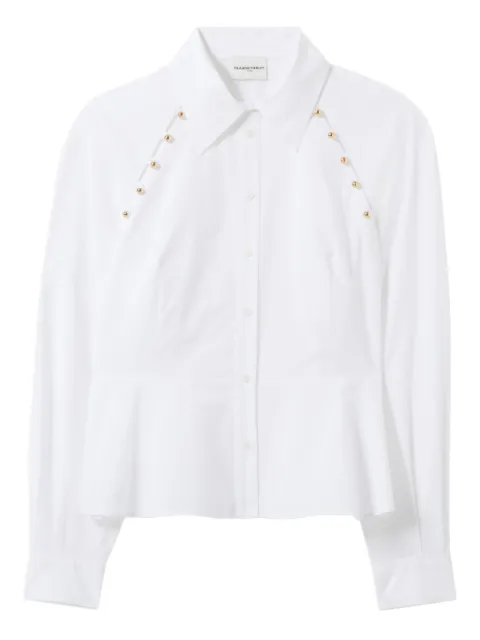 Claudie Pierlot button-detail peplum shirt
