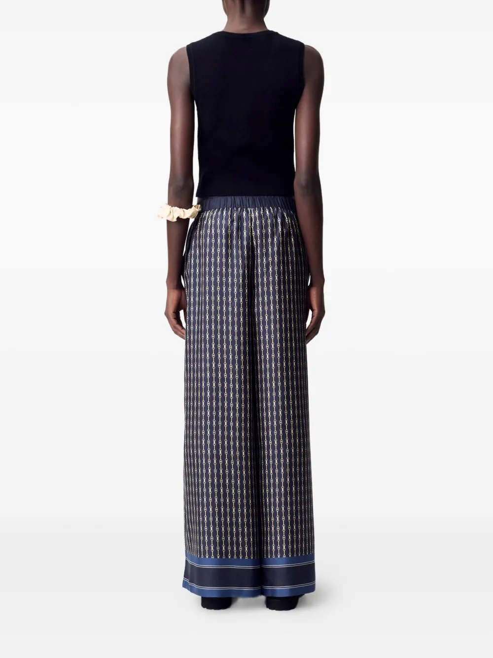 Claudie Pierlot Broek met Horsebit-patroon Blauw