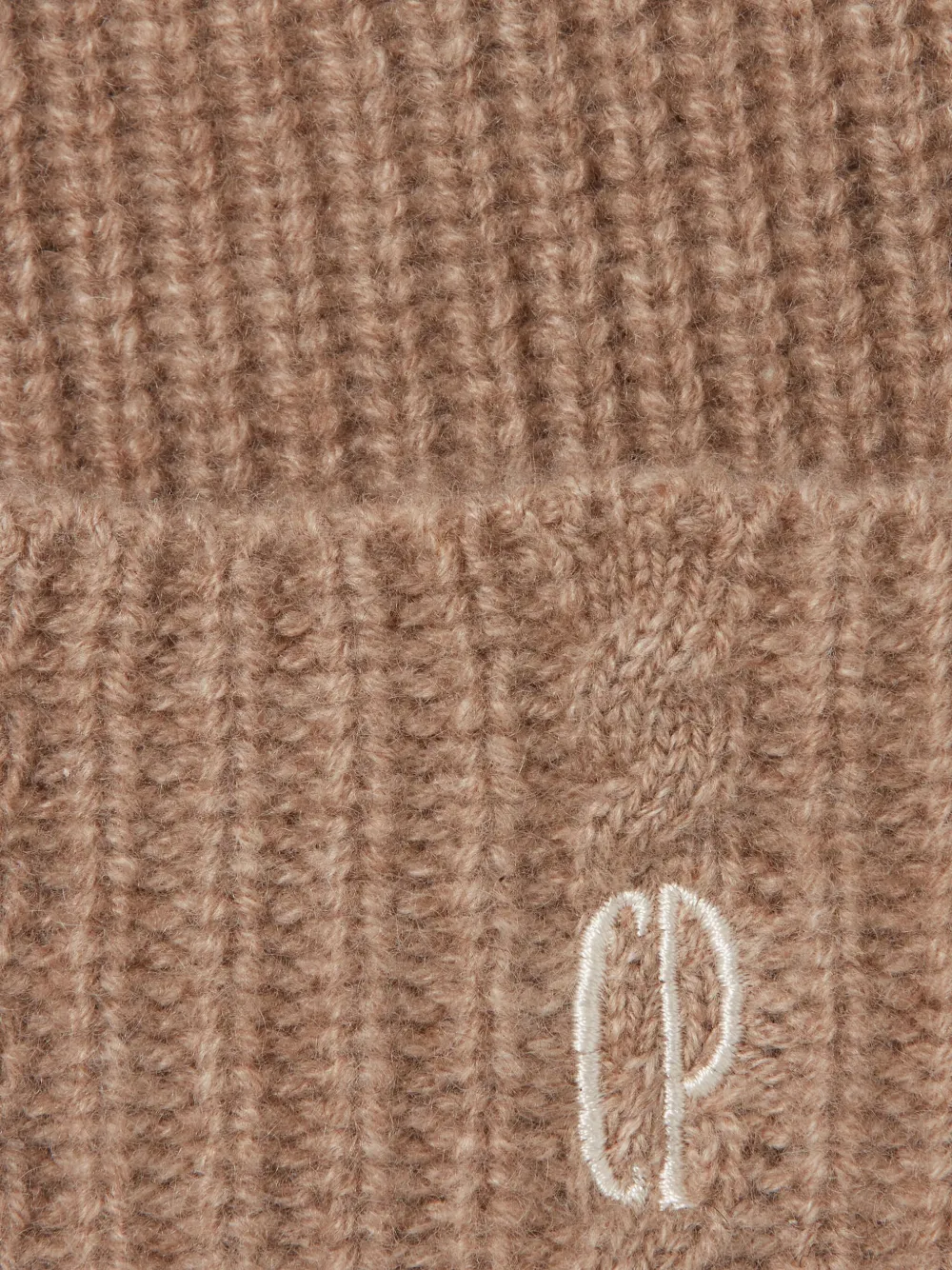 Claudie Pierlot cable-knit beanie hat - Beige