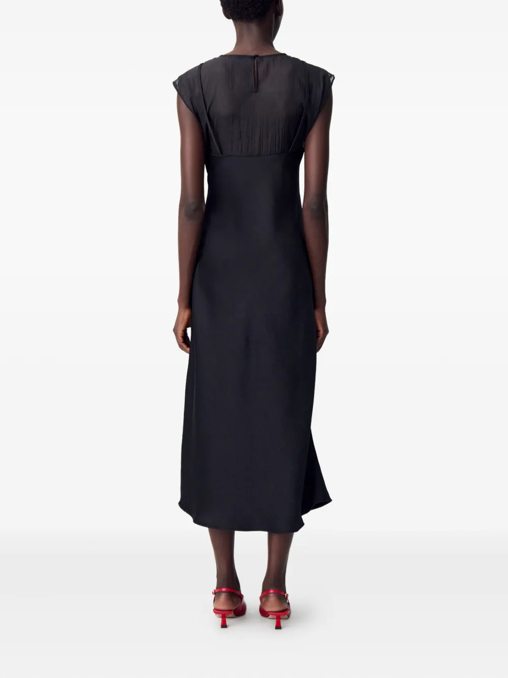 Claudie Pierlot Jurk met kanten vlak Zwart