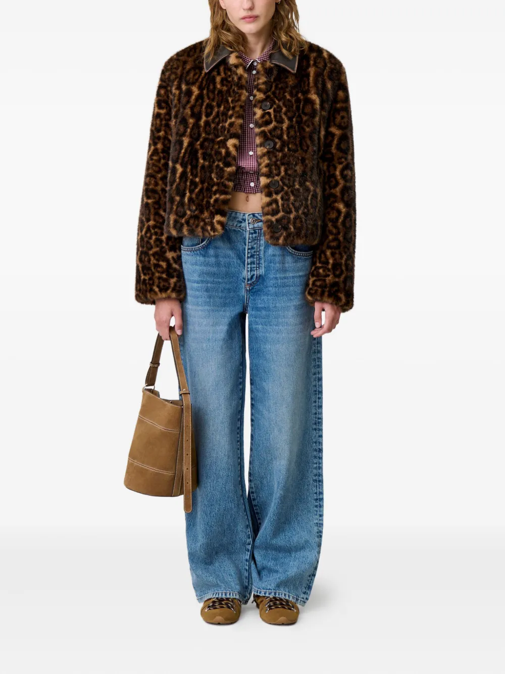 Claudie Pierlot abrigo con estampado de leopardo | Abrigos de pelo artificial | Image 2