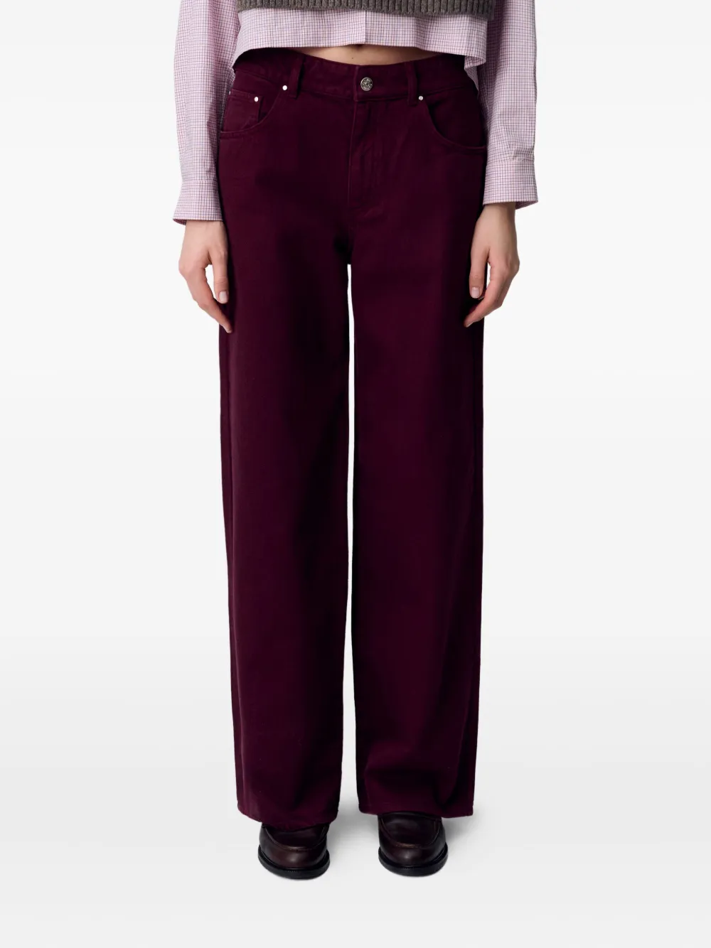 Claudie Pierlot Jeans met rits Rood