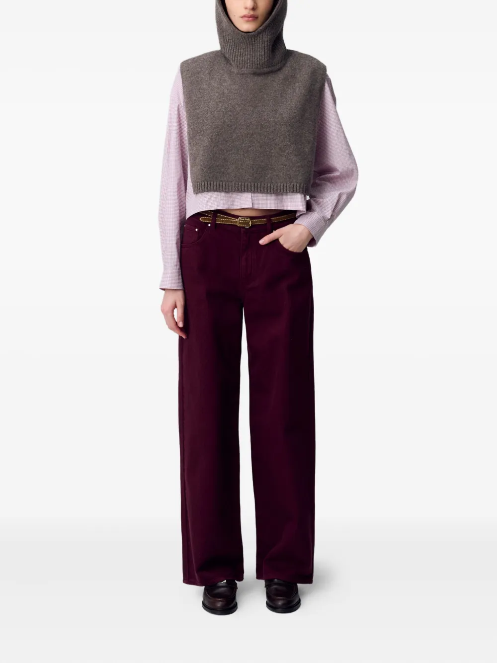 Claudie Pierlot Jeans met rits Rood
