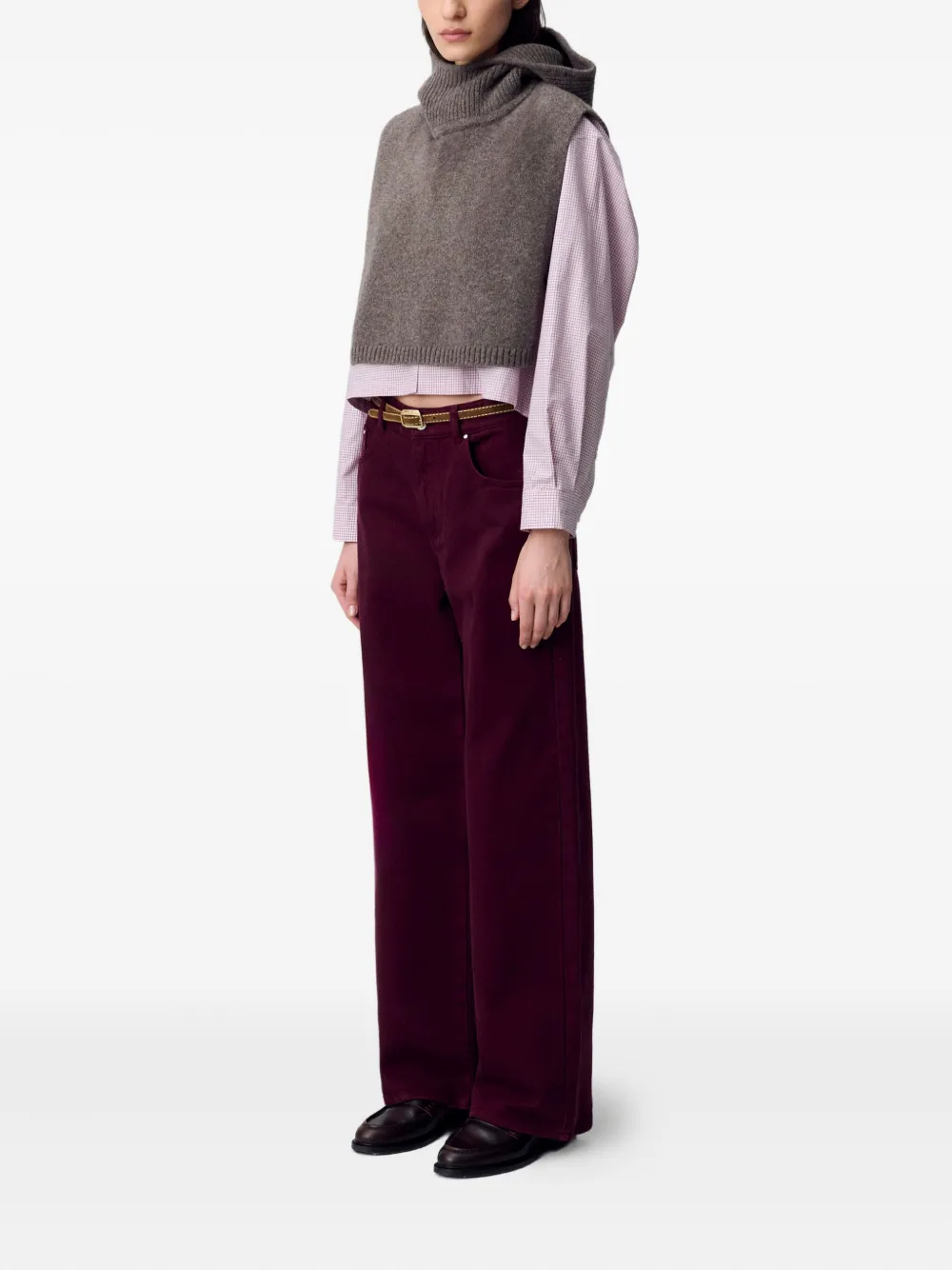 Claudie Pierlot Jeans met rits Rood