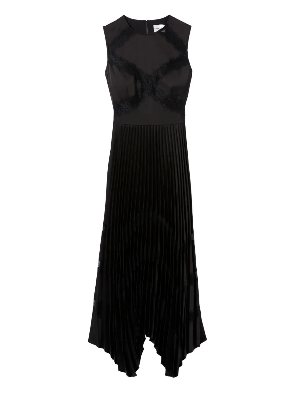 Claudie Pierlot pleated midi dress - Nero