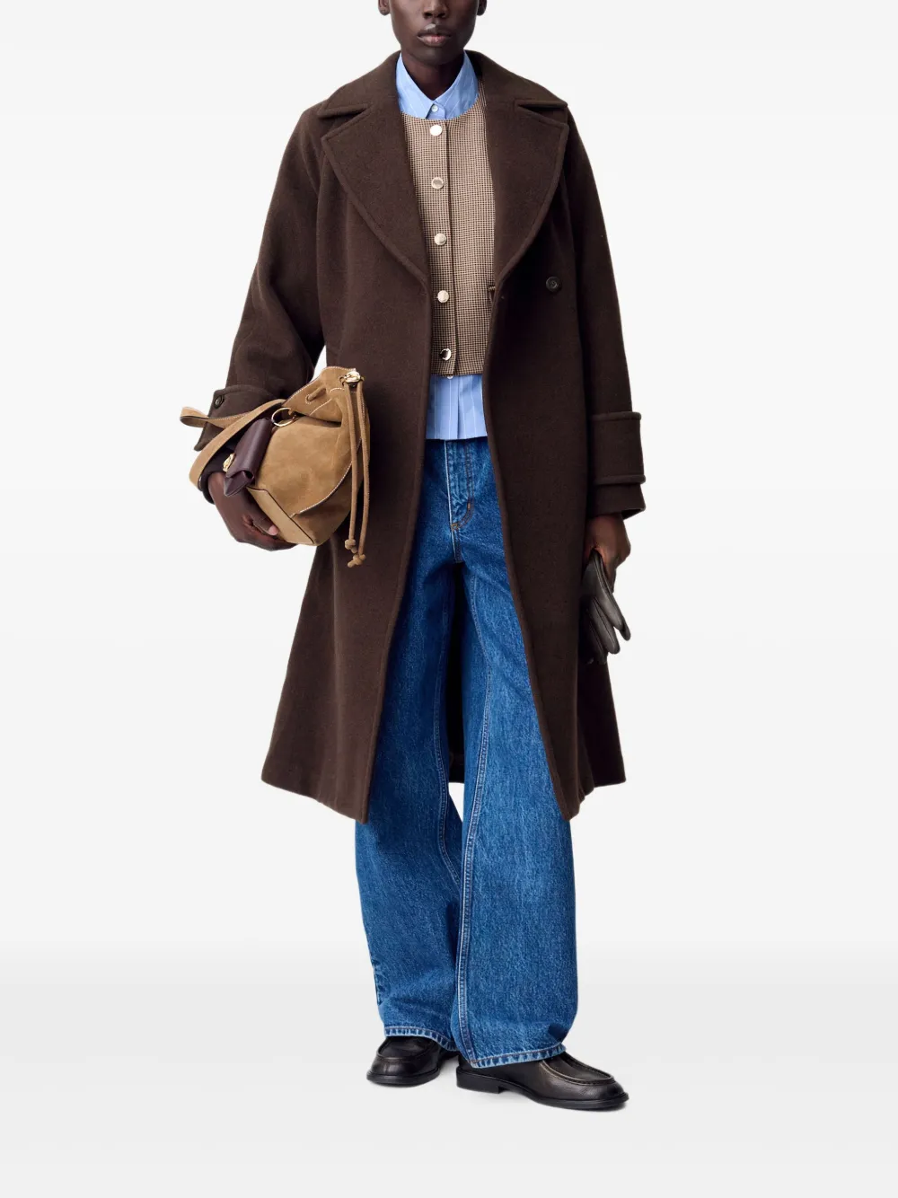 Claudie Pierlot abrigo con doble botonadura y cinturón | Abrigos con doble botonadura | Image 2