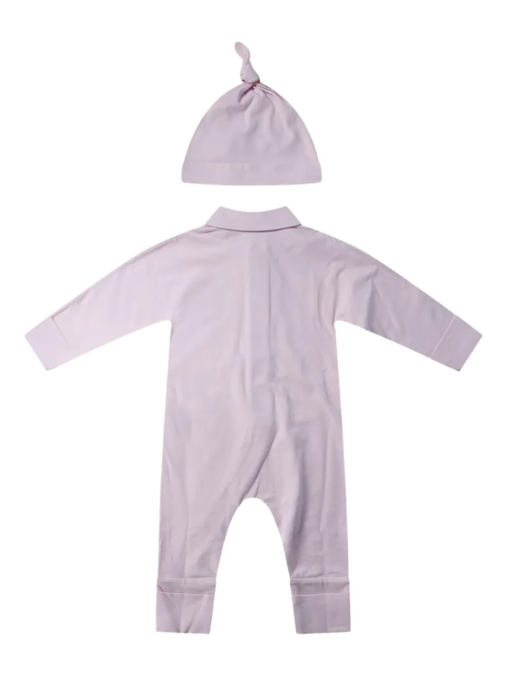 Burberry Kids Romper met geruite afwerking Paars