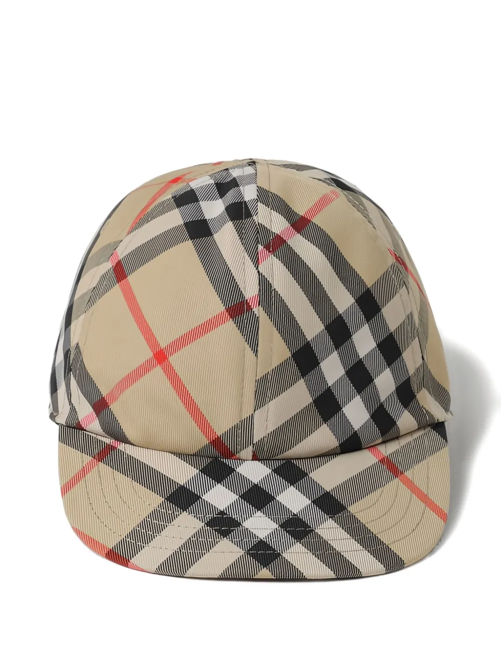 Burberry Kids check-pattern baseball cap Beige