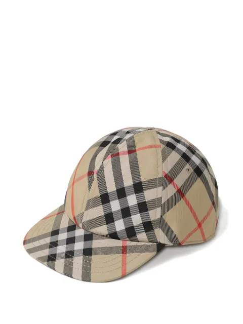 Burberry Kids check-pattern baseball cap