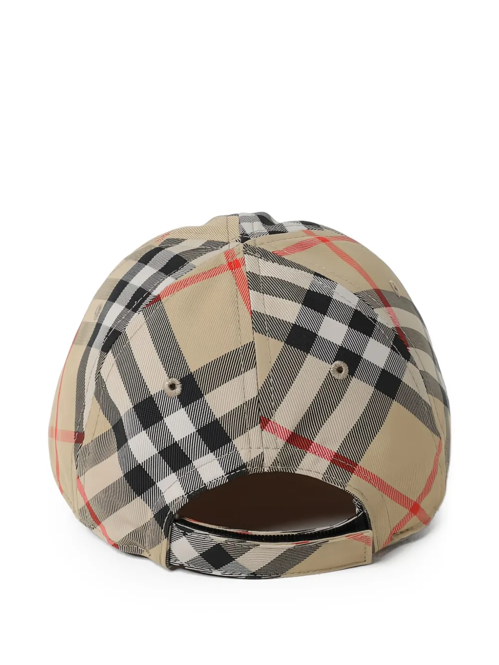 Burberry Kids Geruite honkbalpet - Beige