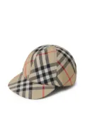 Burberry Kids check-pattern baseball cap - Neutrals