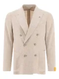 Tagliatore double-breasted textured blazer - Neutrals