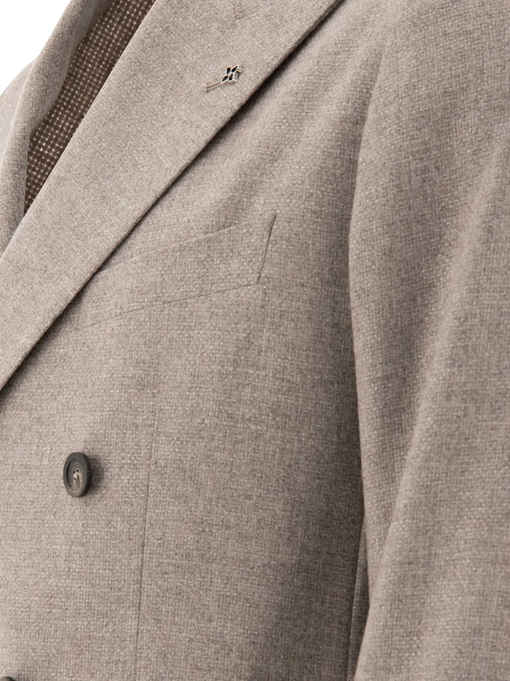 Tagliatore double-breasted wool blazer Bruin