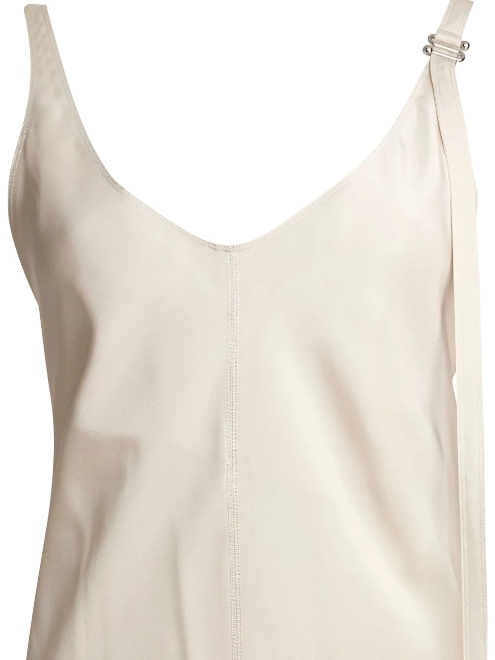 Max Mara Asymmetrische jurk met gestrikt detail Beige