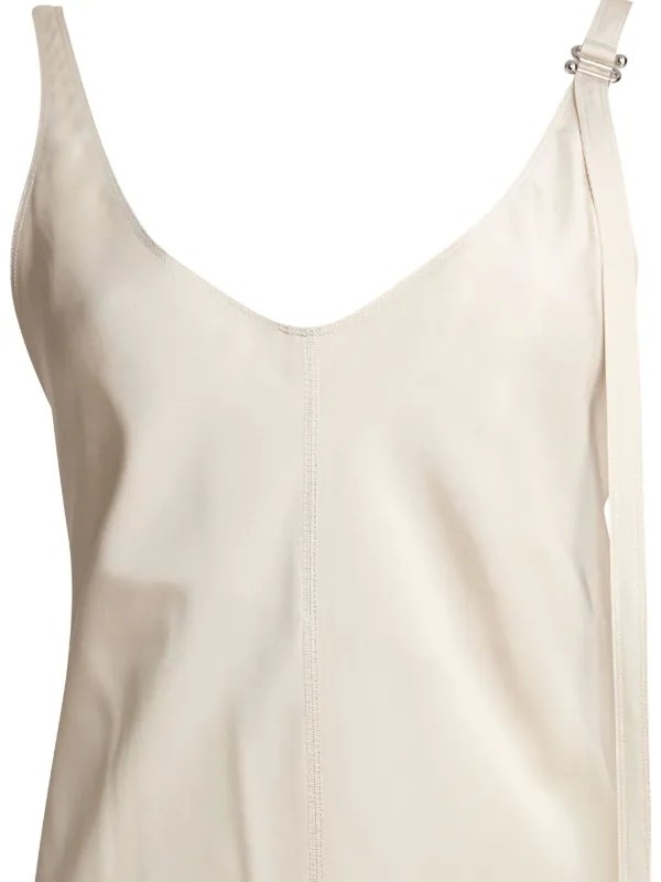 Max Mara slip-dress tie-detail Asymmetric Dress | Neutrals