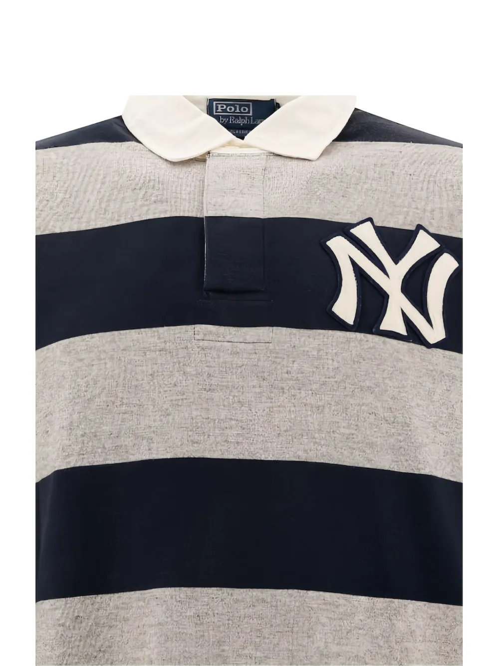 Polo Ralph Lauren x MBL Yankees gestreept poloshirt Blauw