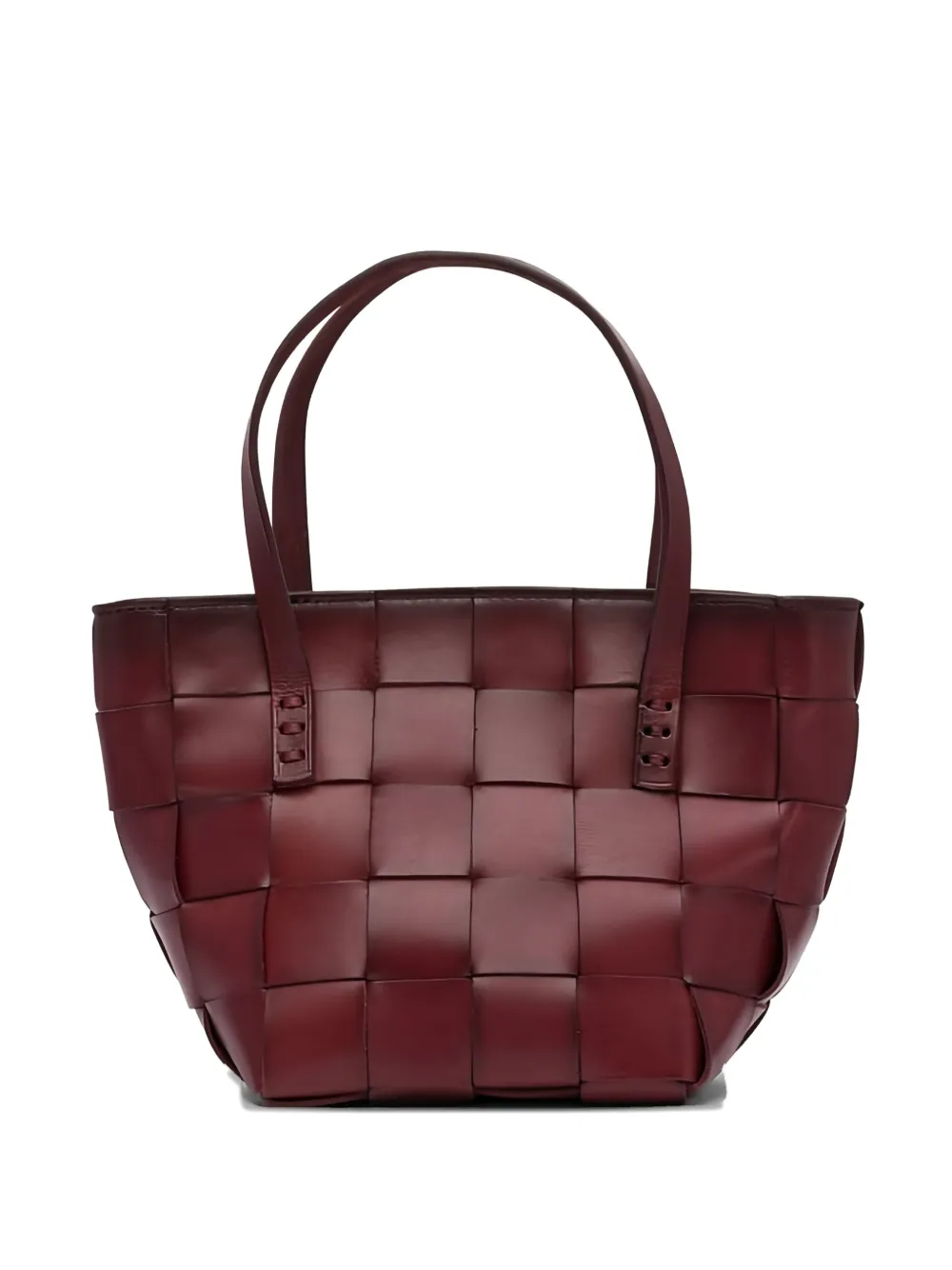 DRAGON DIFFUSION mini Japan woven-leather tote bag Rood