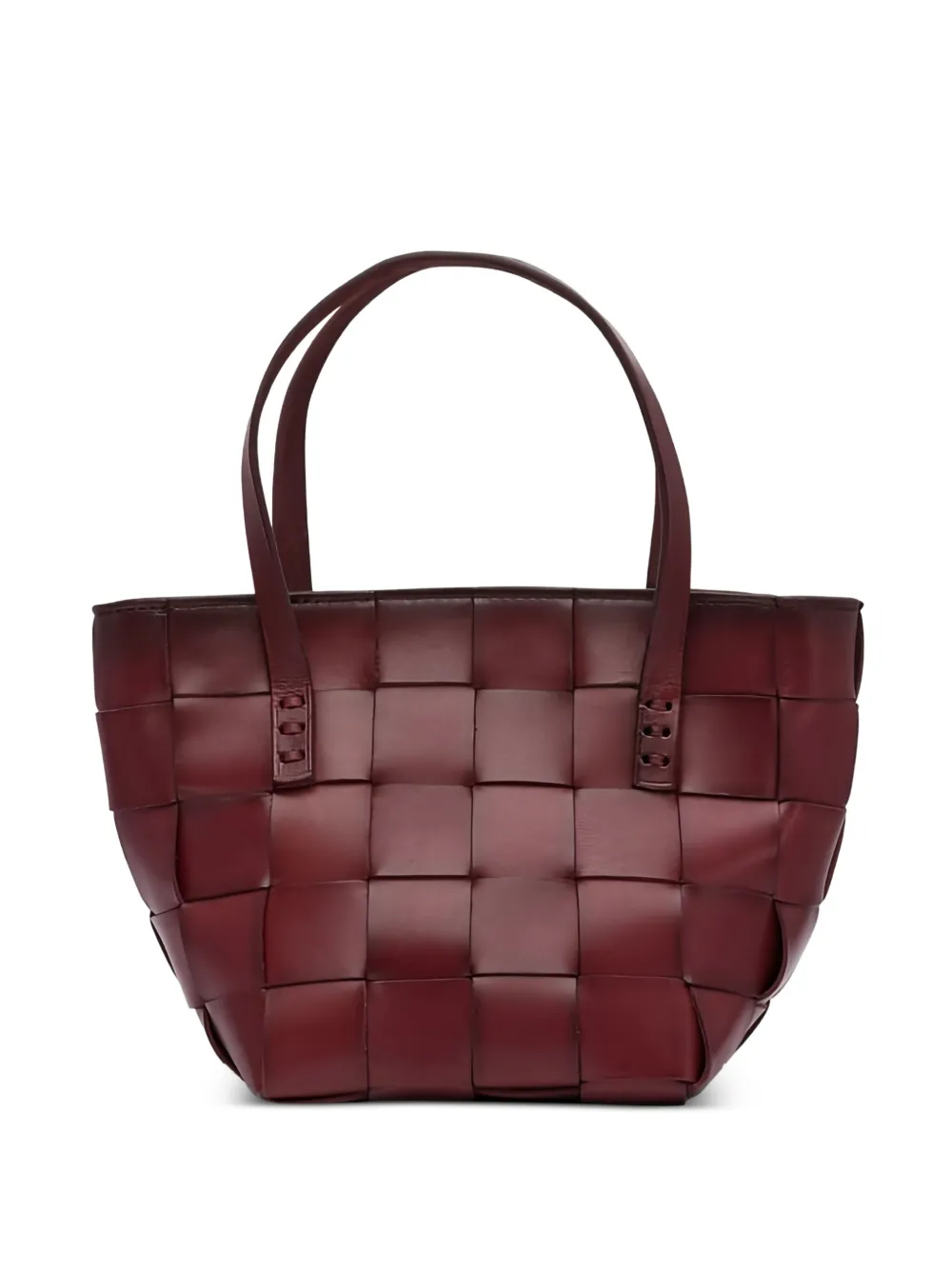 mini Japan woven-leather tote bag