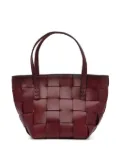 DRAGON DIFFUSION mini Japan woven-leather tote bag - Red