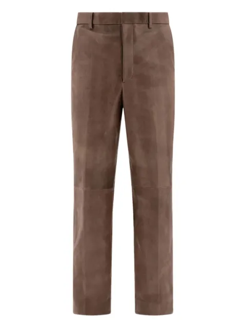 Auralee lamb-suede trousers