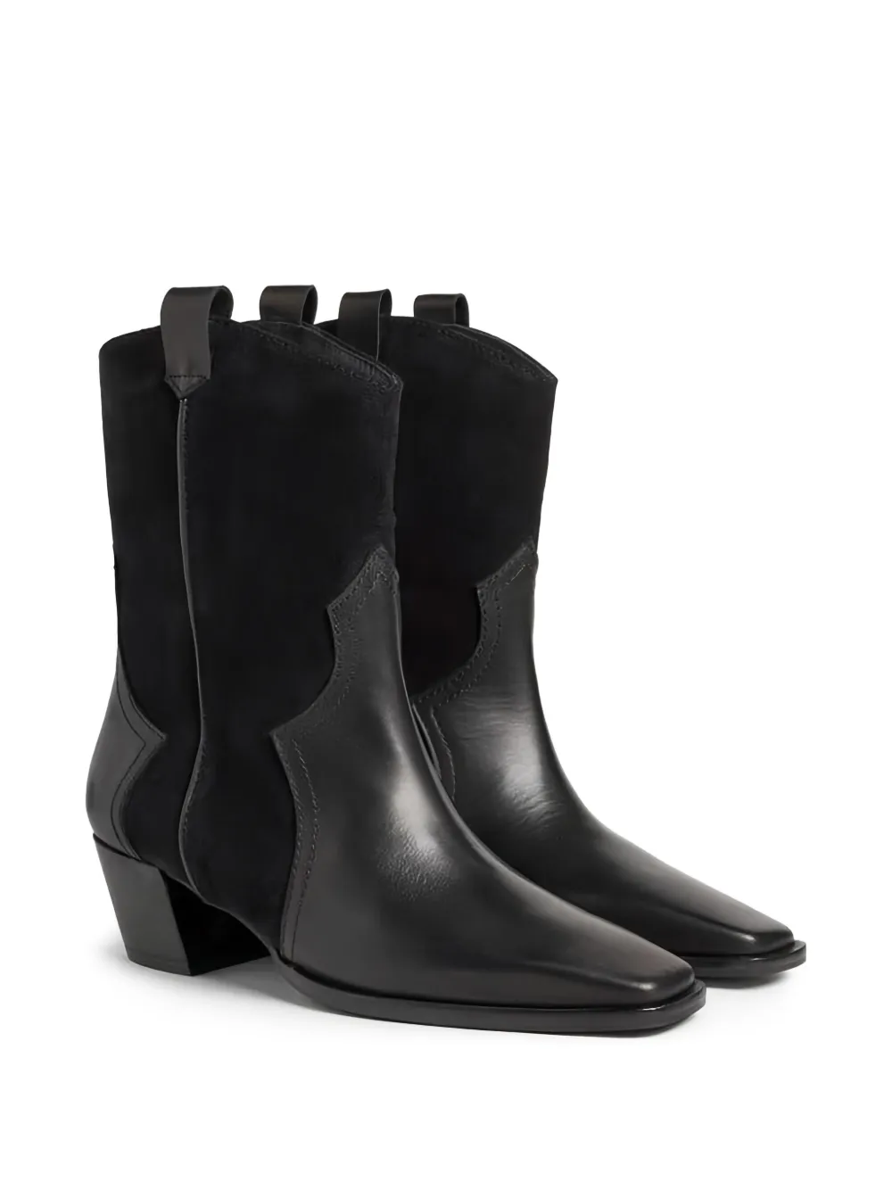 Castañer 40mm suede-leather cowboy boots Black