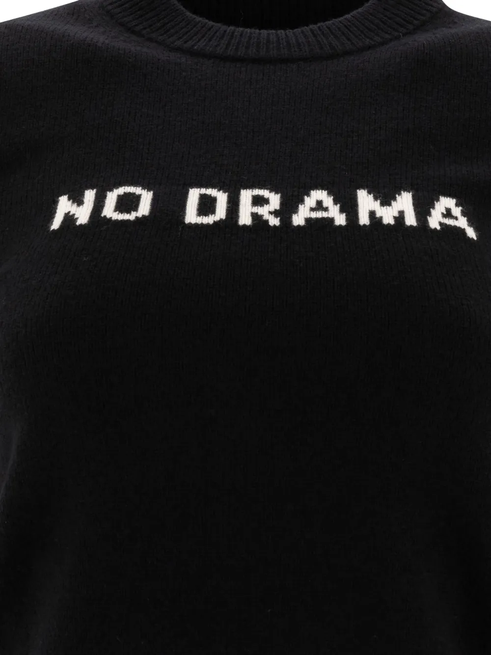 Max Mara No Drama Short-sleeve Sweater In Black