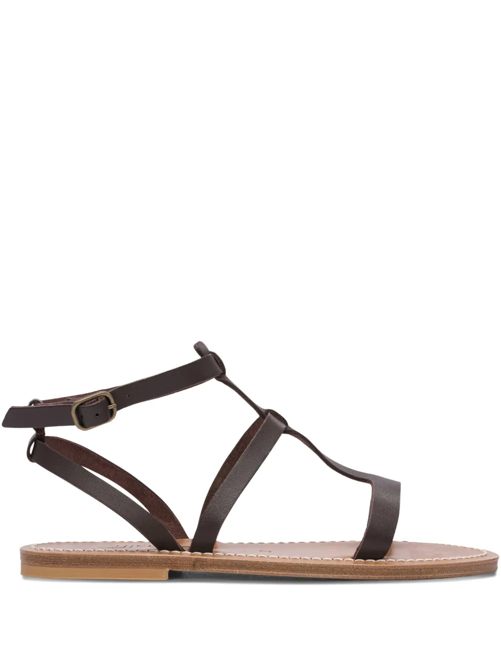 K. Jacques buckle-fastening leather sandals Brown