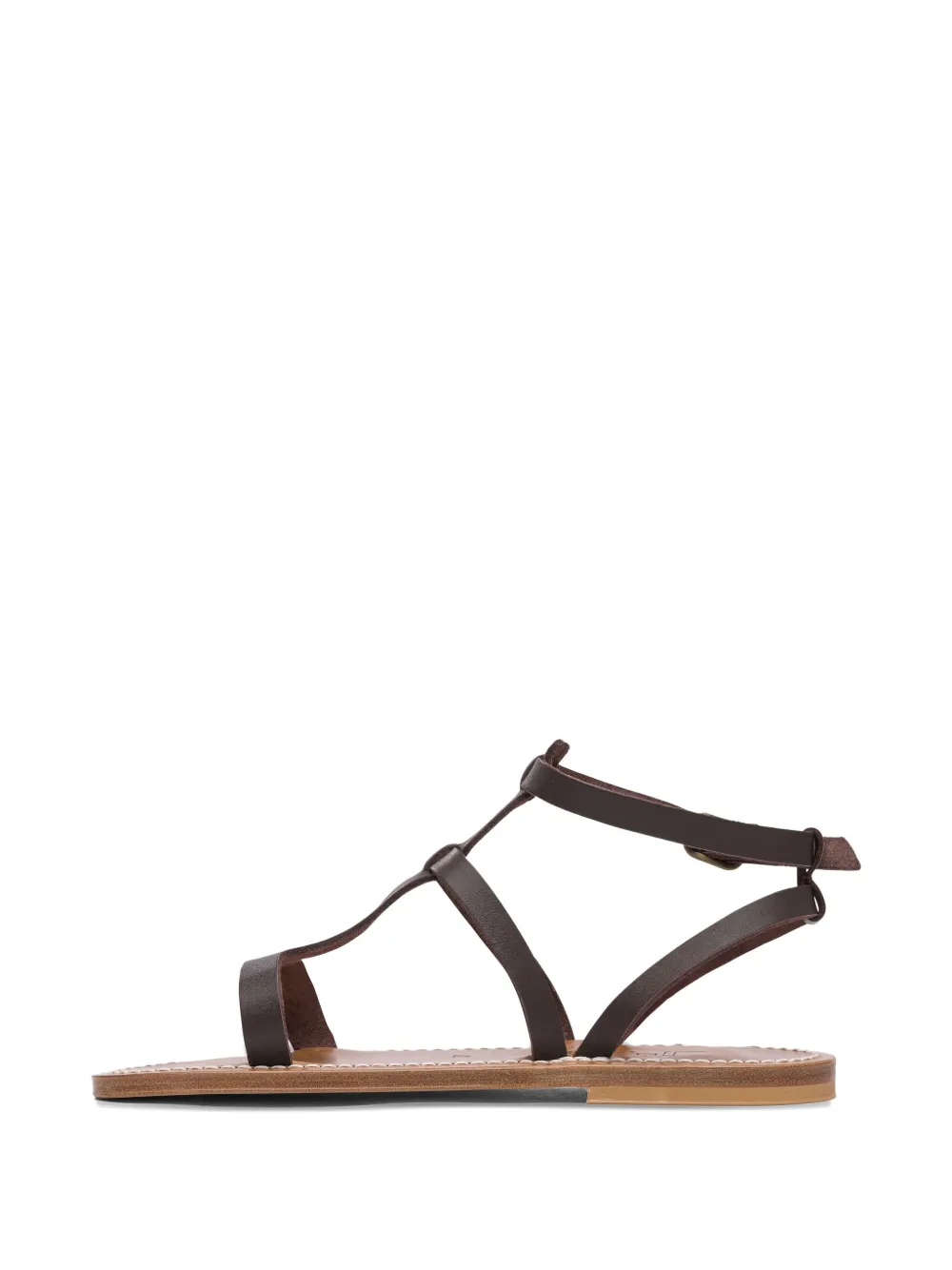 K. Jacques buckle-fastening leather sandals Brown