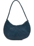 DRAGON DIFFUSION Nova Luna braided leather shoulder bag - Blue