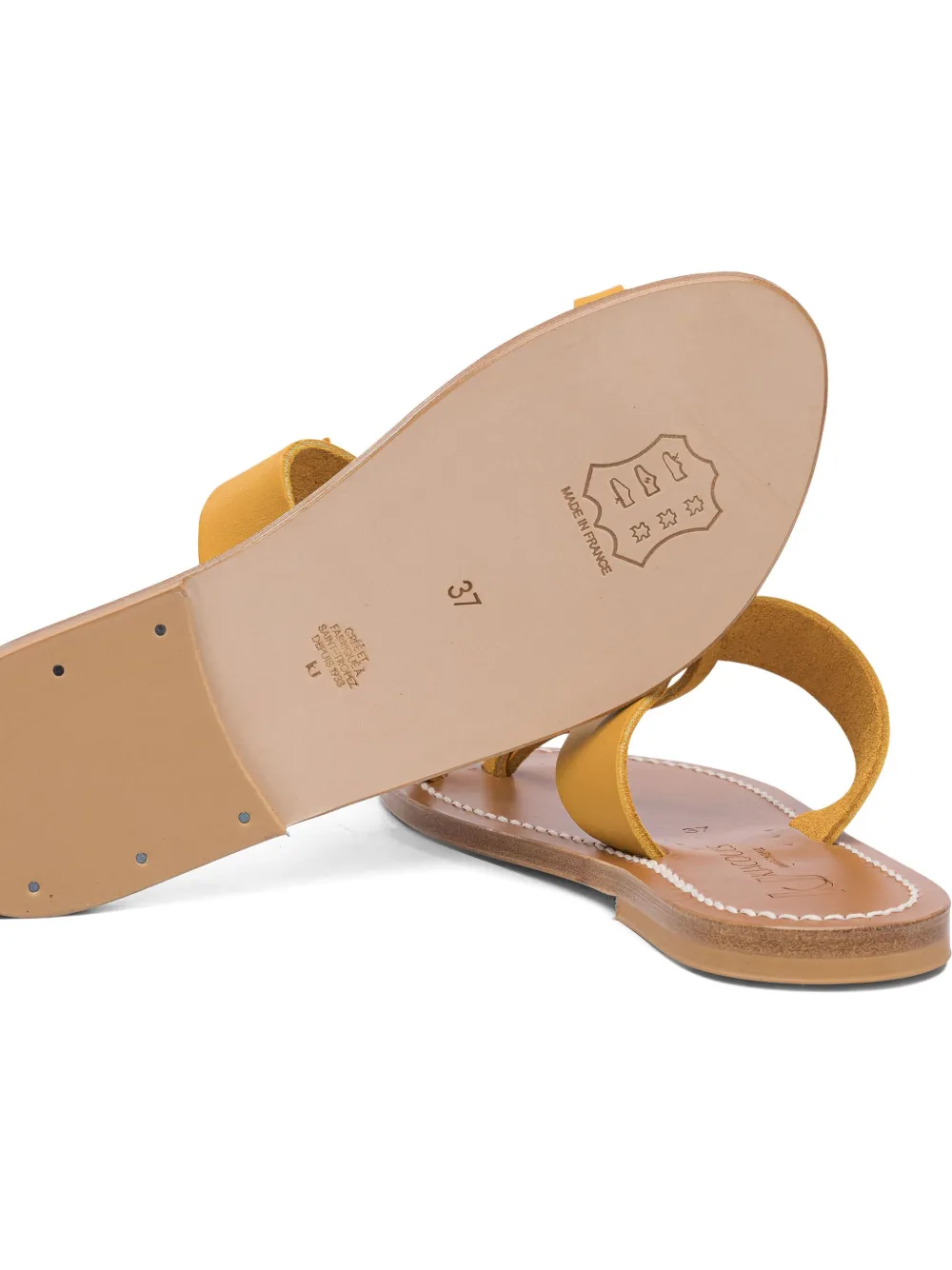 K. Jacques knot-detail thong-toe sandals Yellow
