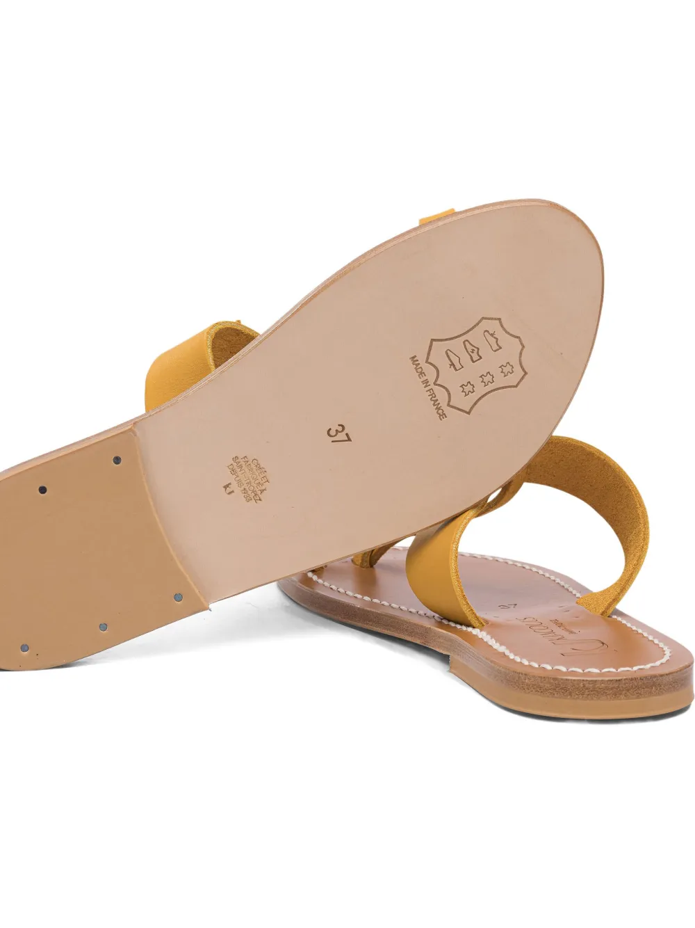 K. Jacques knot-detail thong-toe sandals Yellow