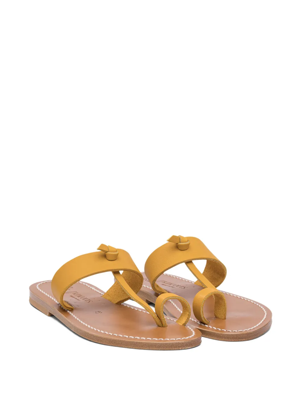 K. Jacques knot-detail thong-toe sandals Yellow