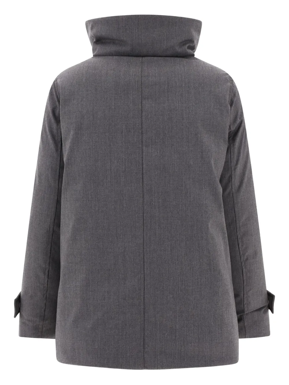 Aspesi High-collar Jacket In Gray