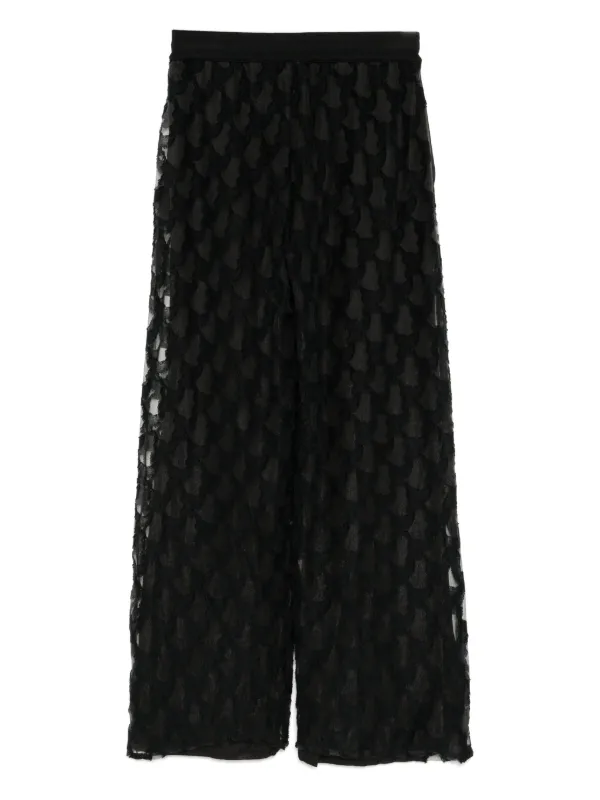 MASU Angel Lace Easy Pants | Black | FARFETCH PH