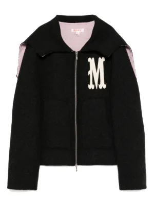 MASU bat-collar zip-up Jacket | Black | FARFETCH