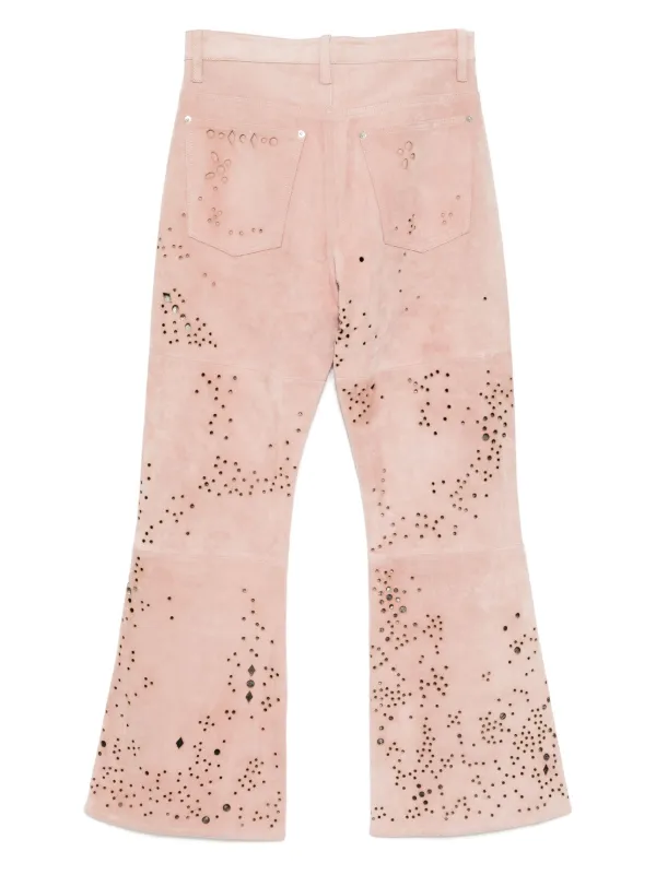 MASU スパンコール　フレアパンツ MASU(エムエーエスユー)のSPARKLING FLARE TROUSERS DARK GRAYの