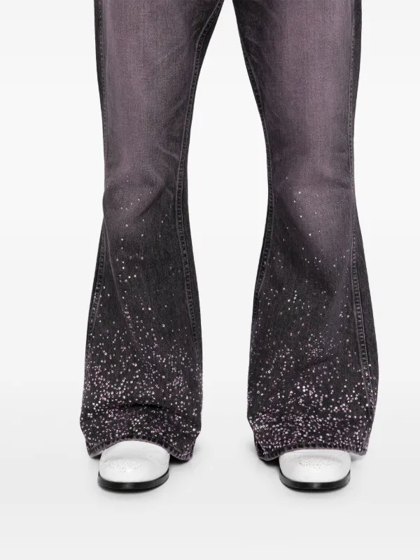 MASU Masu Boy Stardust Flared Jeans | Black | FARFETCH TR