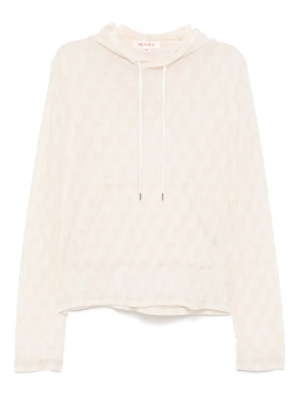 Masu エンジェル　パーカー MASU エンジェル メッシュ パーカー | ニュートラル | FARFETCH JP