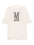 MASU angel-print mesh T-shirt - Neutrals
