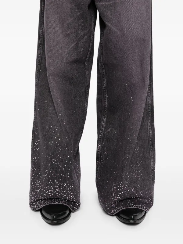 MASU Stardust Baggy Jeans | Black | FARFETCH