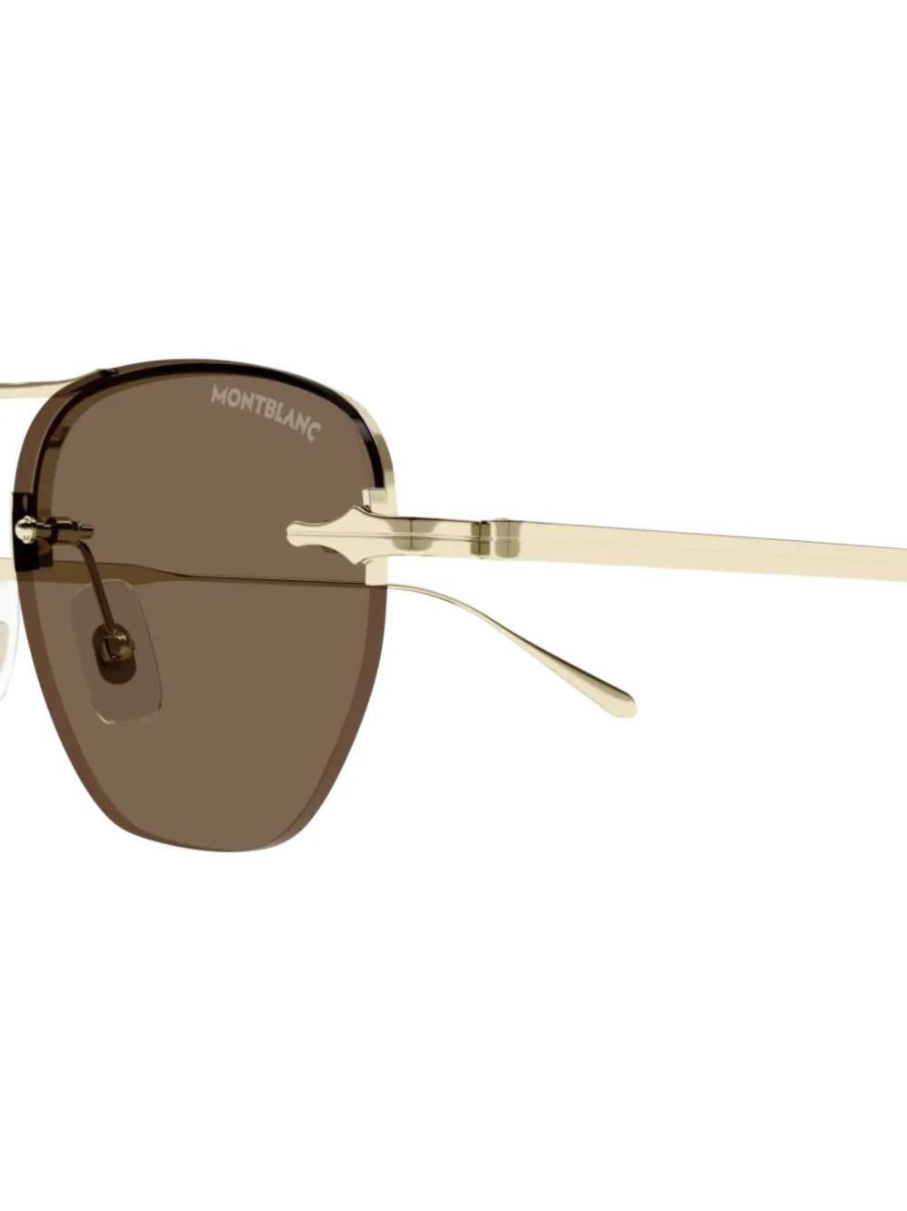 Montblanc navigator-frame sunglasses Goud
