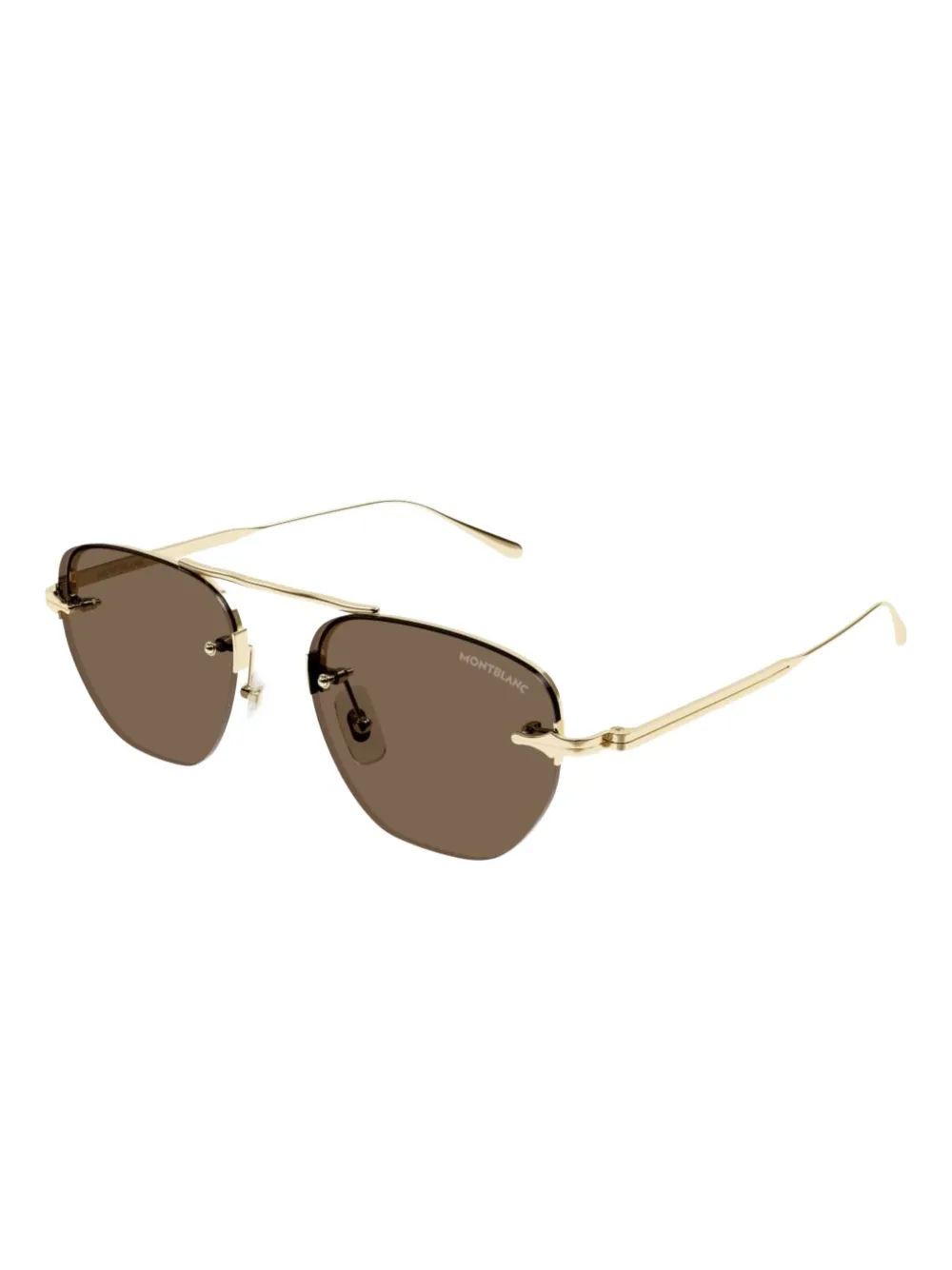 Montblanc navigator-frame sunglasses Goud