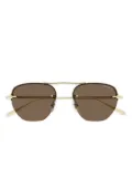 Montblanc navigator-frame sunglasses - Gold