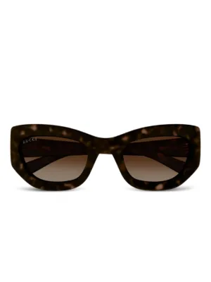 Gucci Eyewear GG1975S ジオメトリック サングラス | ブラウン