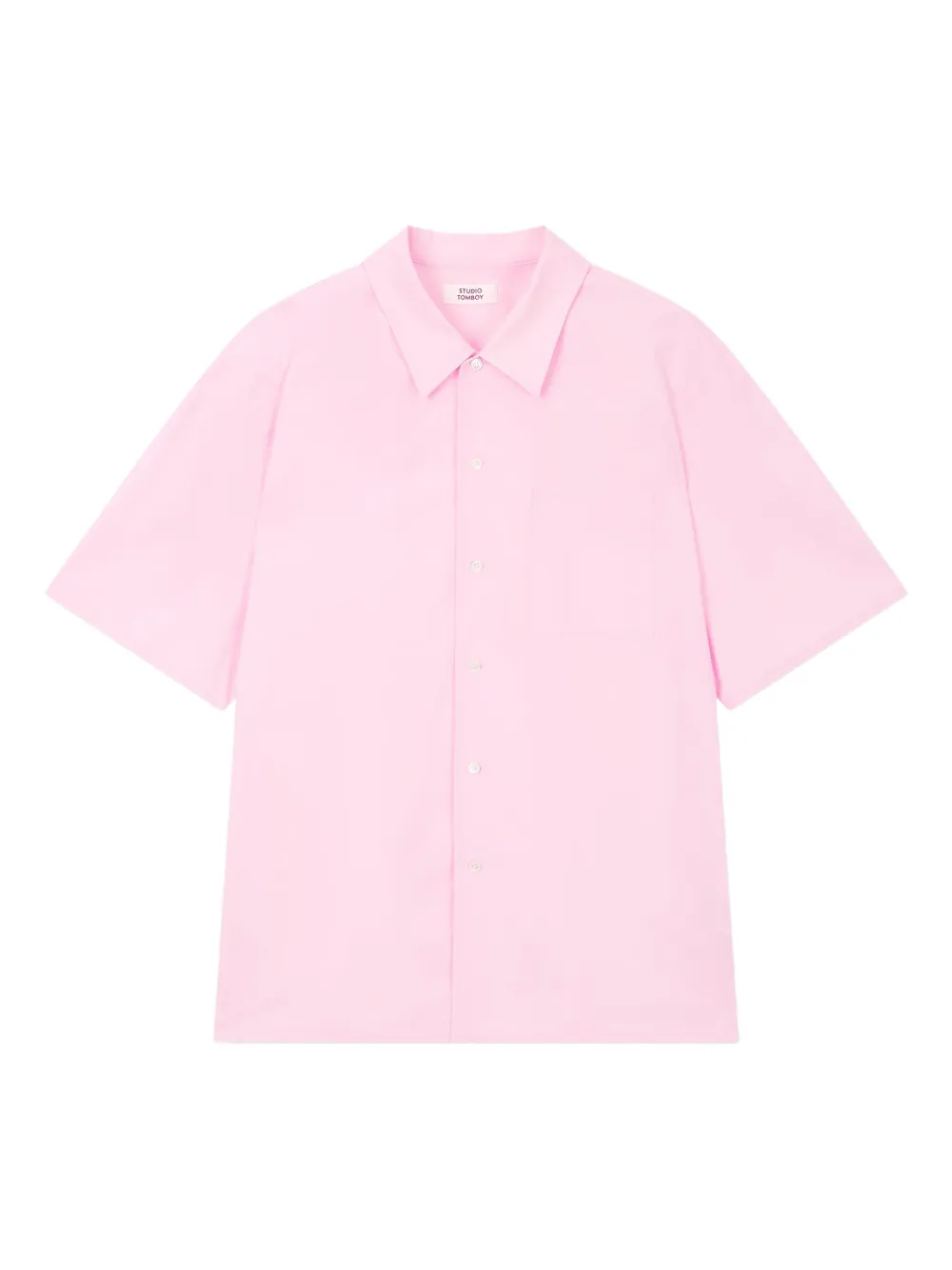 STUDIO TOMBOY short-sleeve pocket shirt | Pink | Image 1