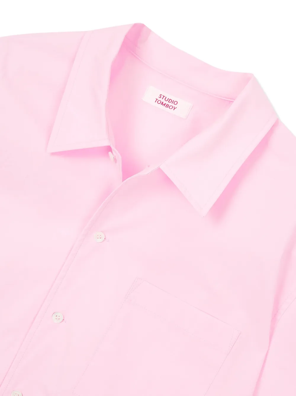STUDIO TOMBOY Shirt met zak en korte mouwen Roze